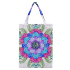 Lotus Flower Bird Metatron s Cube Classic Tote Bag by Pakrebo