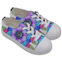 Lotus Flower Bird Metatron s Cube Kids  Low Top Canvas Sneakers View3