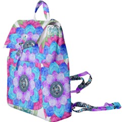 Lotus Flower Bird Metatron s Cube Buckle Everyday Backpack