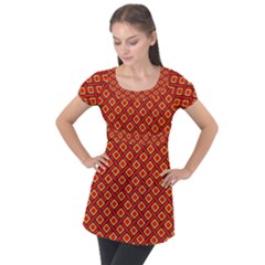 Ml 165 Puff Sleeve Tunic Top by ArtworkByPatrick