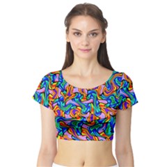 Ml 170 3 Short Sleeve Crop Top by ArtworkByPatrick