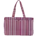 Cranberry Striped Mandala - Canvas Work Bag View2