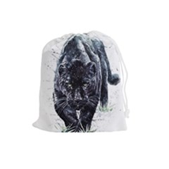 Panther Drawstring Pouch (large) by kot737