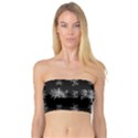 Black And White Ethnic Design Print Bandeau Top View1