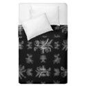 Black And White Ethnic Design Print Duvet Cover Double Side (Single Size) View1