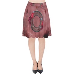 Wonderful Dream Catcher Velvet High Waist Skirt by FantasyWorld7