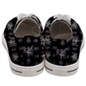 Black And White Ethnic Design Print Women s Low Top Canvas Sneakers View4