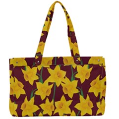 Yellow Daffodils Pattern Canvas Work Bag