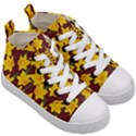 Yellow Daffodils Pattern Kids  Mid-Top Canvas Sneakers View3