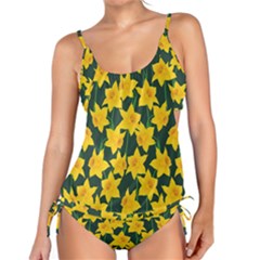 Yellow Daffodils Pattern Tankini Set by Valentinaart