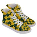 Yellow Daffodils Pattern Women s Hi-Top Skate Sneakers View3