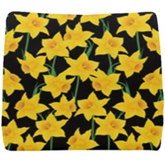 Yellow Daffodils Pattern Seat Cushion by Valentinaart