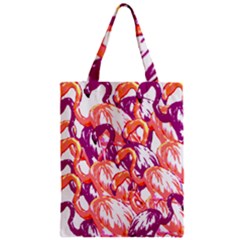 Flamingos Zipper Classic Tote Bag