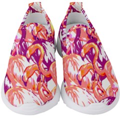 Flamingos Kids  Slip On Sneakers by StarvingArtisan