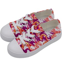 Flamingos Kids  Low Top Canvas Sneakers by StarvingArtisan