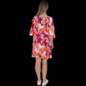 Flamingos Velour Kimono Dress View4