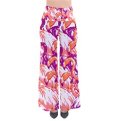 Flamingos So Vintage Palazzo Pants by StarvingArtisan