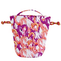 Flamingos Drawstring Bucket Bag by StarvingArtisan