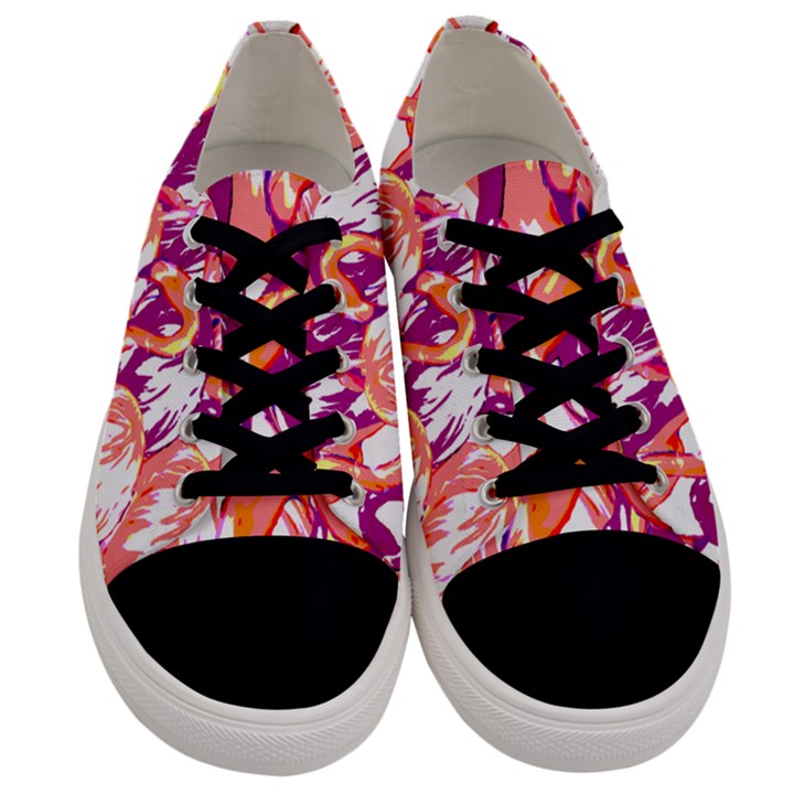 Flamingos Men s Low Top Canvas Sneakers