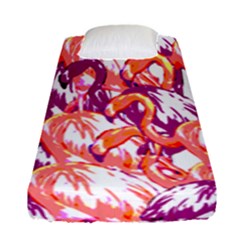 Flamingos Fitted Sheet (single Size) by StarvingArtisan