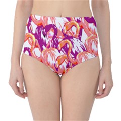 Flamingos Classic High-waist Bikini Bottoms by StarvingArtisan