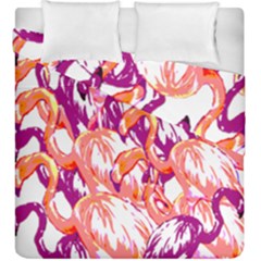 Flamingos Duvet Cover Double Side (king Size) by StarvingArtisan