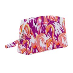 Flamingos Wristlet Pouch Bag (medium)