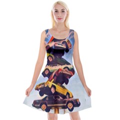 Pretty Colors Cars Reversible Velvet Sleeveless Dress