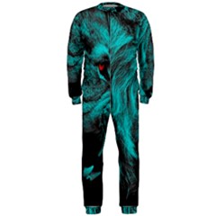 Angry Male Lion Predator Carnivore Onepiece Jumpsuit (men)  by Sudhe