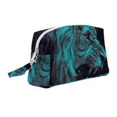 Angry Male Lion Predator Carnivore Wristlet Pouch Bag (medium)