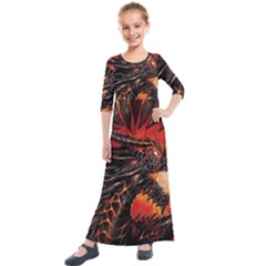 Dragon Kids  Quarter Sleeve Maxi Dress by Sudhe