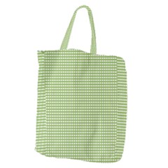 Green Gingham Giant Grocery Tote by retrotoomoderndesigns