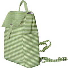 Green Gingham Buckle Everyday Backpack by retrotoomoderndesigns