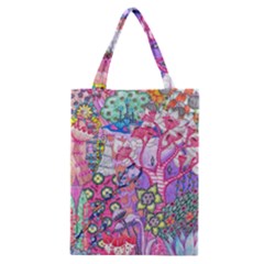 Trippy Forest Full Version Classic Tote Bag by okhismakingart