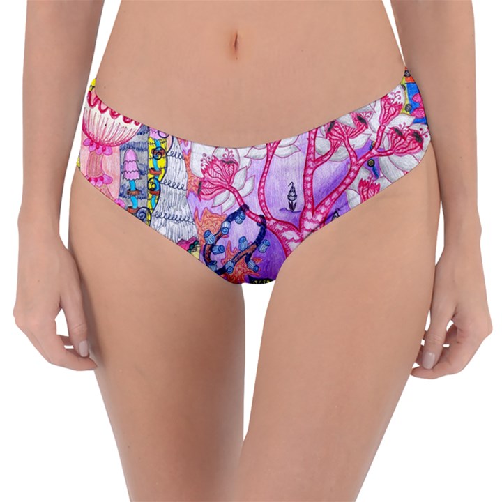 Trippy Forest Full Version Reversible Classic Bikini Bottoms