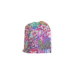 Trippy Forest Full Version Drawstring Pouch (xs) by okhismakingart