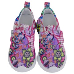 Trippy Forest Full Version Kids  Velcro No Lace Shoes by okhismakingart