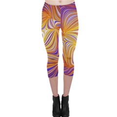 Electric Field Art Lii Capri Leggings  by okhismakingart