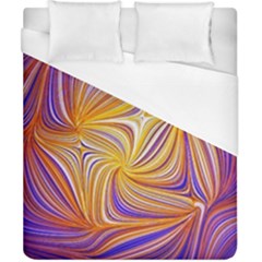 Electric Field Art Lii Duvet Cover (california King Size) by okhismakingart