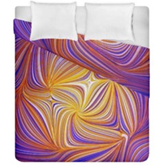 Electric Field Art Lii Duvet Cover Double Side (california King Size) by okhismakingart