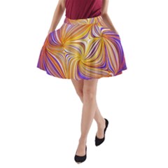 Electric Field Art Lii A-line Pocket Skirt by okhismakingart