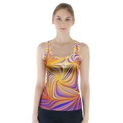 Electric Field Art Lii Racer Back Sports Top by okhismakingart