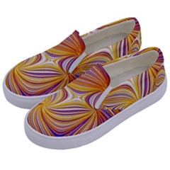 Electric Field Art Lii Kids  Canvas Slip Ons by okhismakingart