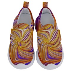 Electric Field Art Lii Kids  Velcro No Lace Shoes by okhismakingart