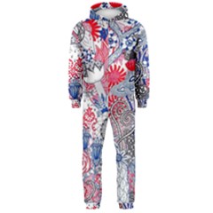 Floral Jungle  Hooded Jumpsuit (men)  by okhismakingart