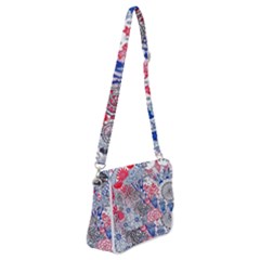 Floral Jungle  Shoulder Bag With Back Zipper