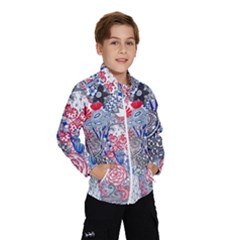 Floral Jungle  Kids  Windbreaker by okhismakingart