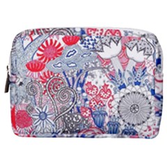 Floral Jungle  Make Up Pouch (medium) by okhismakingart