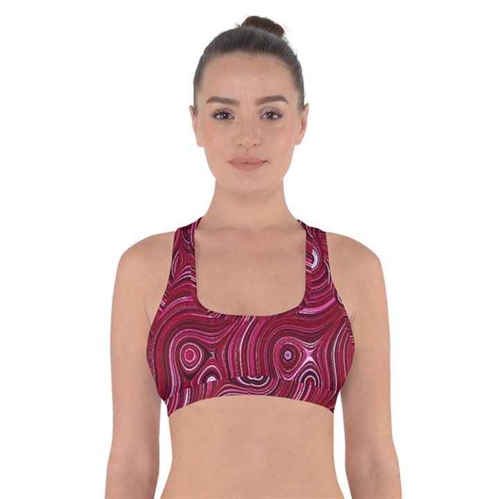 Electric Field Art XXXVIII Cross Back Sports Bra