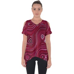 Electric Field Art Xxxviii Cut Out Side Drop Tee by okhismakingart